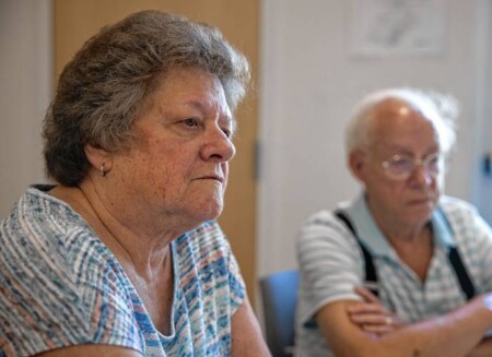 Linda And Donald Matson At A Community Center Luncheon Earlier This Month.
