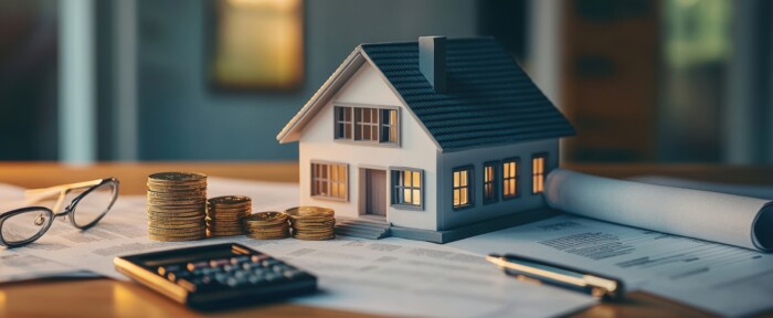 The Model House On Desk